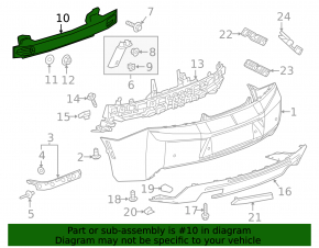 Chevrolet Camaro Rear Bumper Reinforcement 16-