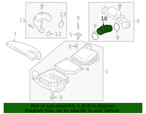 Air duct from filter Volvo XC40 19-22