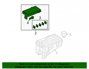 Honda Civic X FK 17-21 5D lx, sport underhood fuse box cover