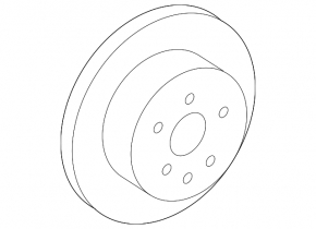 Front left brake disc Lexus GS350 GS450h 08-11