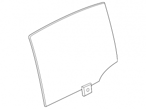 Glass door rear right BMW 5 G30 17-23
