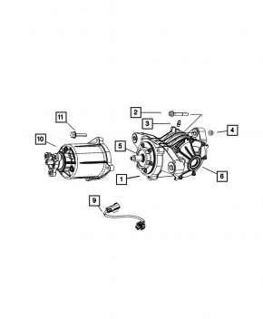 Rear differential gearbox Dodge Journey 11-19 awd