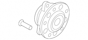 Front left hub Kia Niro 23-26 EV