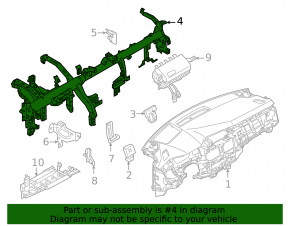 Mitsubishi Outlander 22-25 Torpedo Reinforcement Pipe Rusty