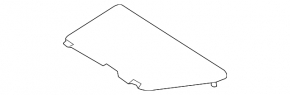 Side trim trunk floor left Toyota Rav4 13-18