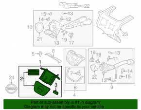Front Charging Port Cover Nose Nissan Leaf 11-12