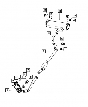 Jeep Compass 23-25 2.0T Mid-Chassis Exhaust Bracket