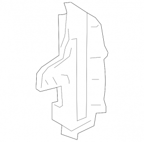 Radiator deflector left Honda CRV 15-16