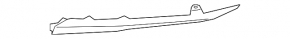 Radiator grill eyelash grill left Honda Accord 18-22 chrome AVTM