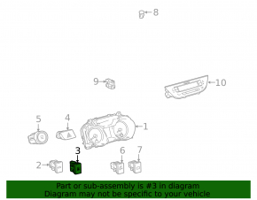 Toyota Avalon 13-18 Stabilization Disabling Button