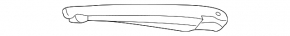 Rear wiper arm Lexus GX470 03-09