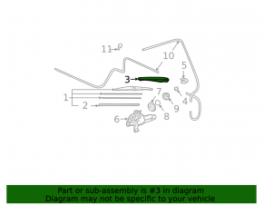 Rear wiper arm Lexus GX470 03-09