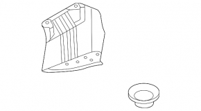 Right rear bumper guard for Kia Sportage 23-25