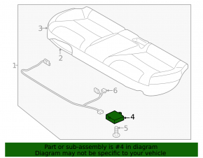 Kia Niro 23-26 HEV, PHEV rear seat heating control unit