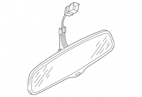 Interior mirror for Audi A4 B8 08-12 with rain sensor, auto-dimming