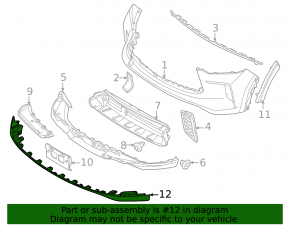 Front bumper cover Infiniti QX60 22-25