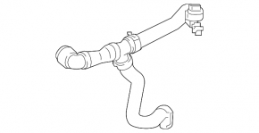 Cooling system hoses for Mercedes CLS-class C257 19-23 3.0 hybrid