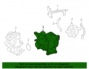Water pump Mercedes C-class W205 300 19-21