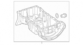 Oil pan Mercedes GLA 14-20