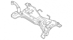 Mazda3 2.3 03-09 front subframe microcracks 2 S/B