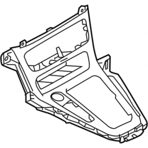 Ford Focus mk3 15-18 center console trim, gray