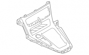 Ford Focus mk3 15-18 center console trim, gray