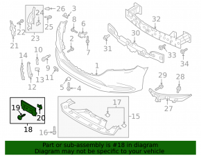 Front bumper area for Mazda 6 18-21