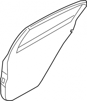 Bare rear left door Infiniti G25 G35 G37 4d 06-15