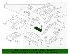 Rear subframe Ford Mustang Mach-E 21-23
