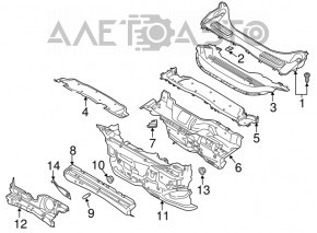 Bare cylinder block 2AR-FXE Lexus ES300h 13-14