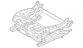 Driver's seat runner, left, BMW X5 G05 19-22, electric, without frame