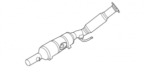 Downpipe with catalytic converter VW Beetle 12-19 2.5