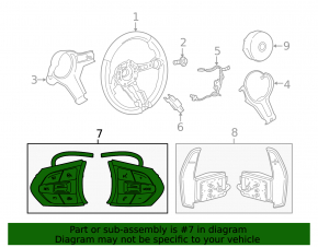 Steering wheel controls for the BMW X3 F25 15-17 M-Sport