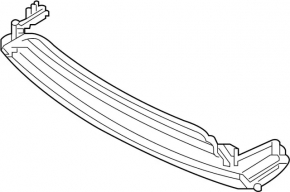 Infiniti QX30 17-19 front bumper lower grille