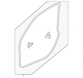 Front left door seal Subaru Forester 19-24 SK