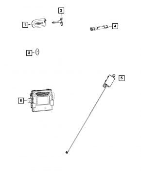 KEYLESS ENTRY RECEIVER MODULE DOOR Jeep Grand Cherokee 14-17