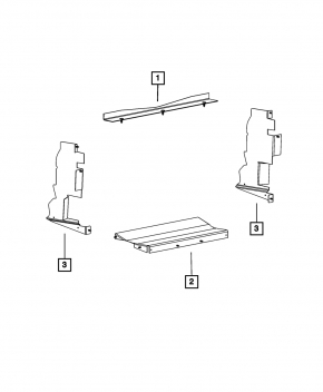 Upper radiator deflector Dodge Dart 13-16 2.0 2.4