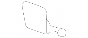 Tow hook plug for rear bumper Acura MDX 14-16 prerest