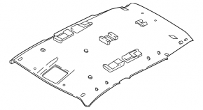 Headlining Nissan Rogue Sport 17-22 without sunroof