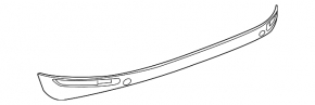 Bare rear bumper, lower part, VW Touareg 11-14