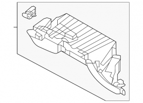 Glove box, glove compartment Hyundai Santa FE Sport 13-18 beige