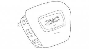 Airbag in the steering wheel driver GMC Terrain 18- black