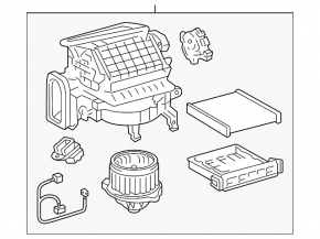 Heater assembly Lexus RX400h 06-09
