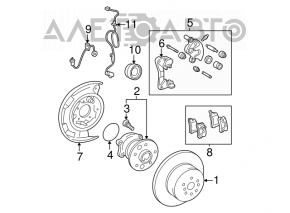 Rear left ABS sensor wire for Lexus ES300 ES330