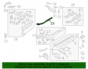 Wing seal door-wing right Audi A4 B9 17-19