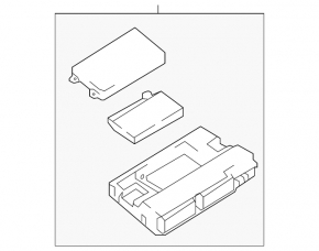 Interface Control Module Audi Q7 16-19 housing broken