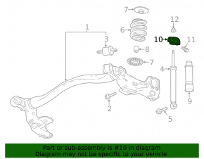 Shock absorber support rear right Buick Encore 13-19