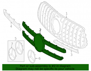 Grille trim for Mercedes W167 GLE 350 450 450e 24-26