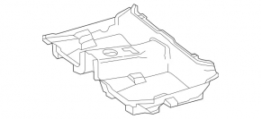 Black rear floor covering for Mercedes GLC 20-22