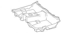 Black rear floor covering for Mercedes GLC 20-22